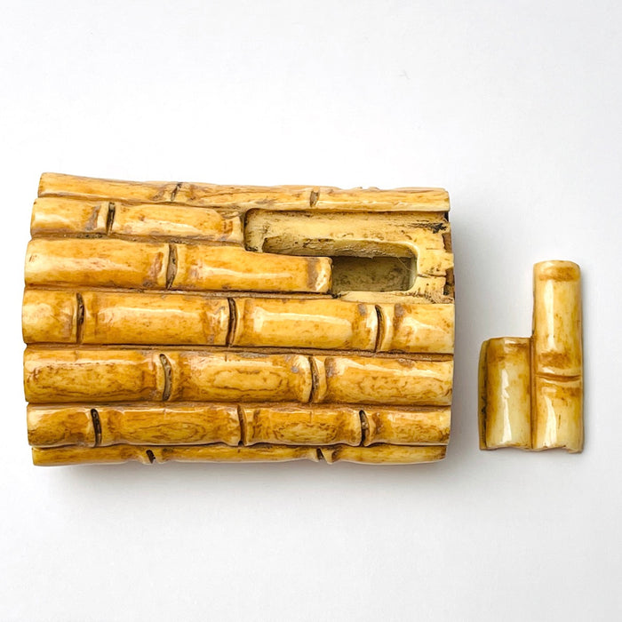 CONTENEDOR BAMBOO HUESO