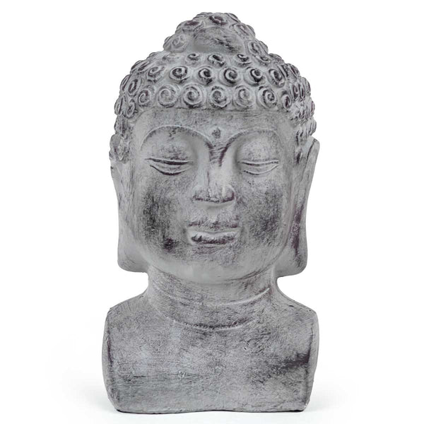 Cabeza de Buddha Cemento Grande