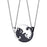 COLLAR DOBLE YING YANG GATOS