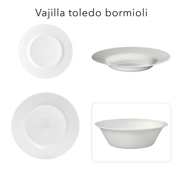 Vajilla Toledo Bormioli 16 Pzs